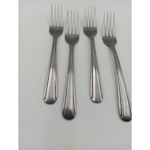 4 Halco‎ Stainless Steel Salad Forks Halco Leonard Patter Made in Japan